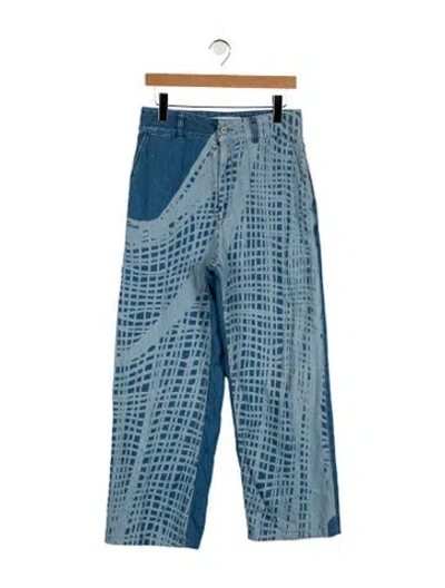 Pre-owned Loewe High-rise Wide Leg Jeans In Blue