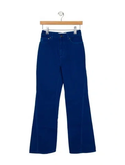 Pre-owned Loewe High-rise Wide Leg Jeans In Blue