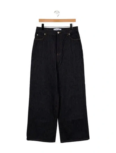 Pre-owned Loewe High-rise Wide Leg Jeans In Blue