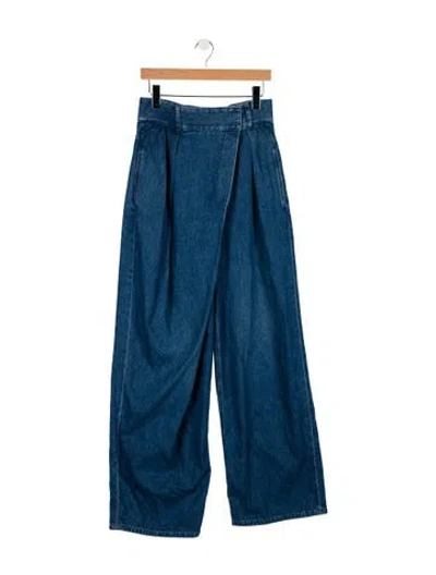Pre-owned Loewe High-rise Wide Leg Jeans In Blue