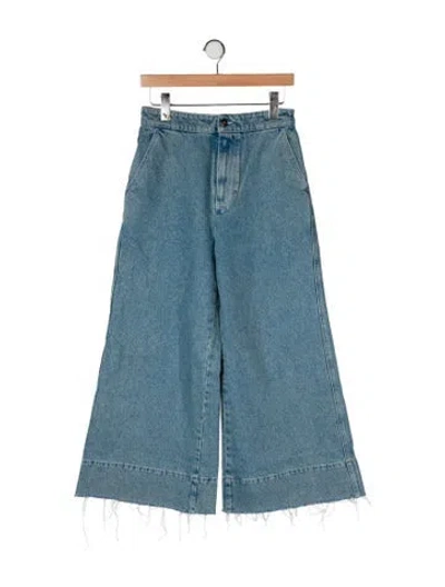 Pre-owned Loewe High-rise Wide Leg Jeans In Blue
