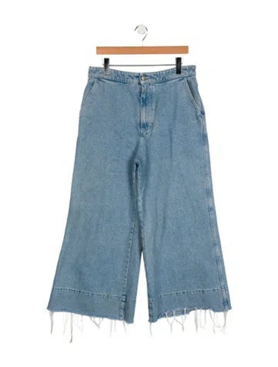 Pre-owned Loewe High-rise Wide Leg Jeans In Blue