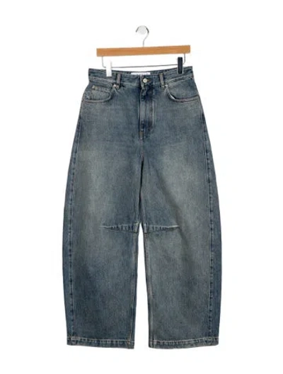 Pre-owned Loewe High-rise Wide Leg Jeans In Blue