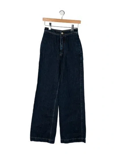 Pre-owned Loewe High-rise Wide Leg Jeans In Blue