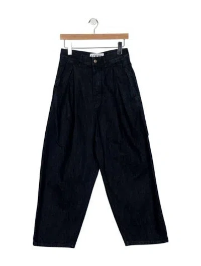 Pre-owned Loewe High-rise Wide Leg Jeans In Blue