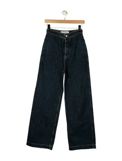 Pre-owned Loewe High-rise Wide Leg Jeans In Blue
