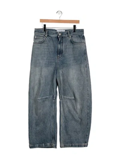 Pre-owned Loewe High-rise Wide Leg Jeans In Blue