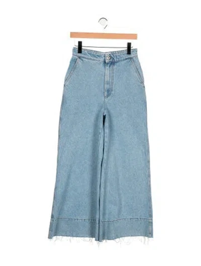 Pre-owned Loewe High-rise Wide Leg Jeans In Blue