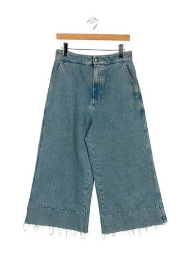 Pre-owned Loewe High-rise Wide Leg Jeans In Blue