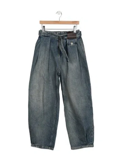 Pre-owned Loewe High-rise Wide Leg Jeans In Blue