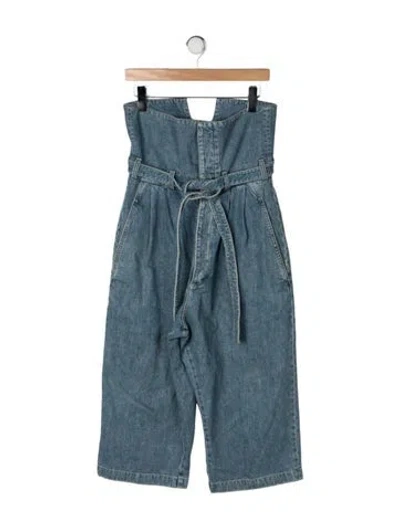 Pre-owned Loewe High-rise Wide Leg Jeans In Blue