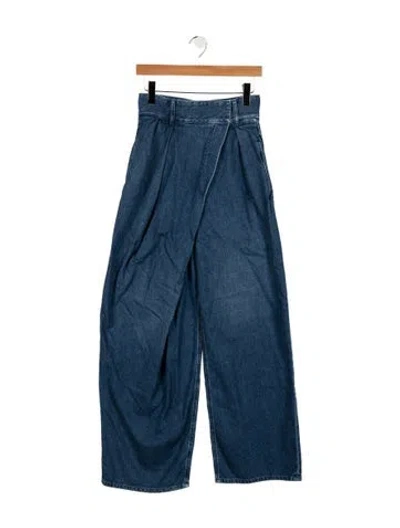 Pre-owned Loewe High-rise Wide Leg Jeans In Blue