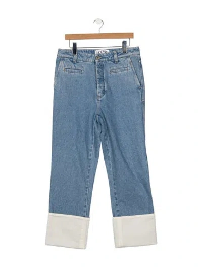 Pre-owned Loewe High-rise Wide Leg Jeans In Blue