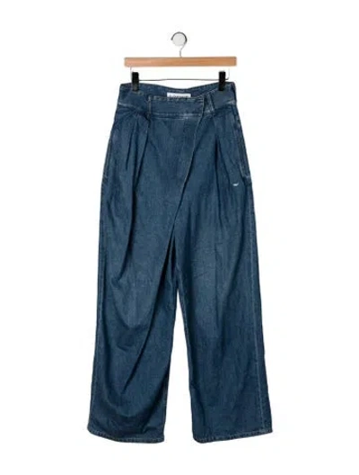 Pre-owned Loewe High-rise Wide Leg Jeans In Blue