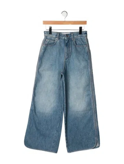 Pre-owned Loewe High-rise Wide Leg Jeans In Blue