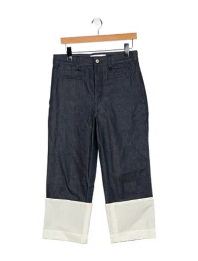 Pre-owned Loewe High-rise Wide Leg Jeans In Multi
