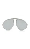 Loewe Hillock Aviator-frame Metal Sunglasses