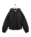 Loewe Hooded Bomber Jacket In Black