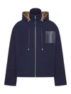 Loewe Hooded Leather-patch Jacket