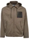 Loewe Hooded Jacket In Brown