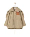 Loewe Hooded Jacket In Cotton In Brown