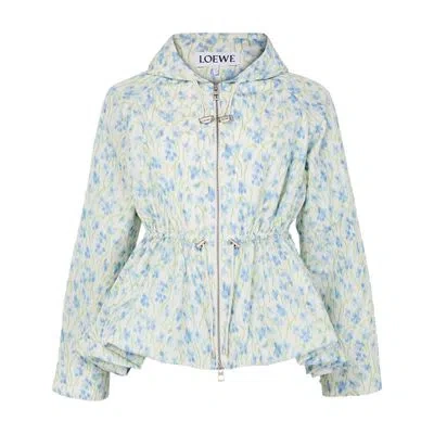 LOEWE HOODED JACKET IN TAFFETA SILK