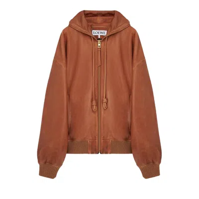 Pre-owned Loewe Hooded Jacket 'tan' | Brown | Men's Size 54