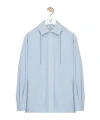 Loewe Men Pastel Light Blue Cotton Jacket In Blue