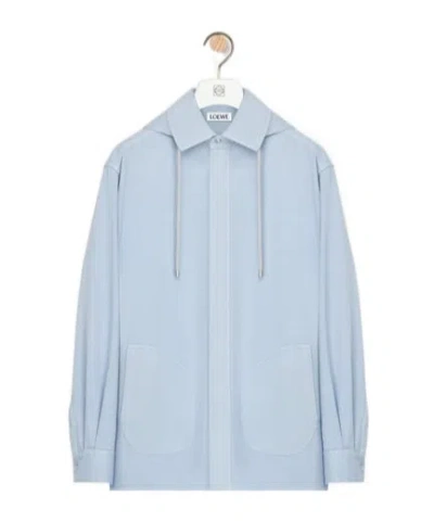 LOEWE HOODED OVERSHIRT IN COTTON