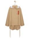 Loewe Parka Anagram Casual Jackets And Parka Beige In Green