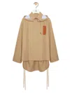 Loewe Parka Anagram Casual Jackets And Parka Beige In Green