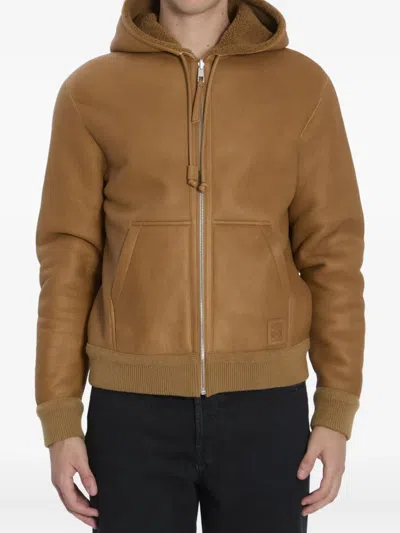 LOEWE HOODED REVERSIBLE LEATHER JACKET