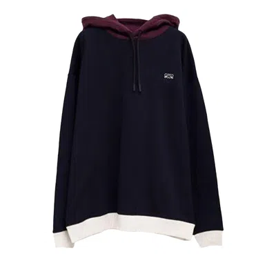 Pre-owned Loewe Hoodie 'dark Blue/white' | Men's Size M
