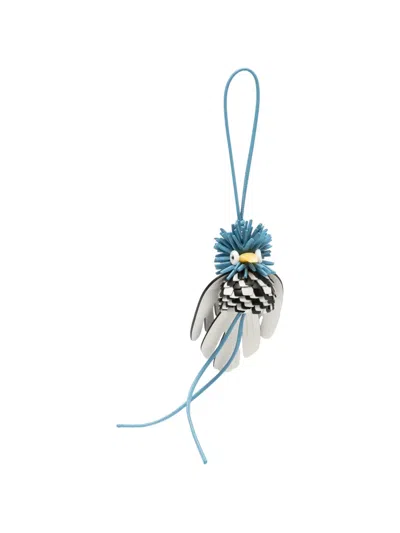 Loewe Hoopoe Bird Charm In Blue