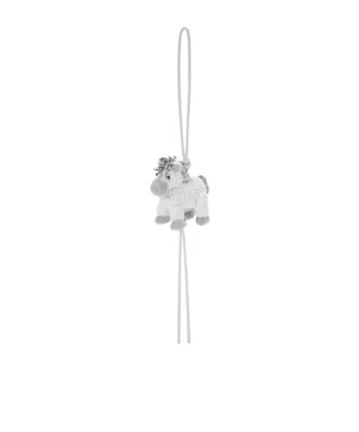 Loewe Felt Horse Bag Charm In Brown