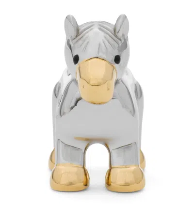 Loewe Horse Dice Charm In Brown