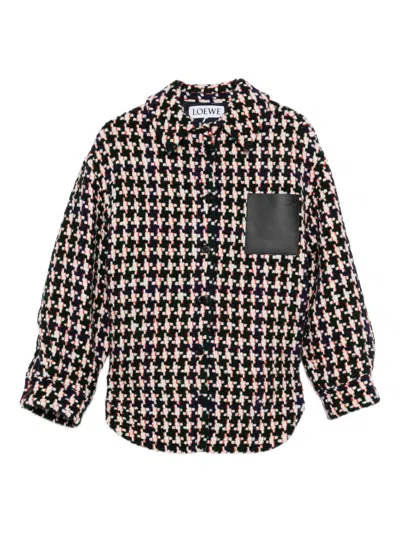 Loewe Houndstooth-pattern Jacket In Multi