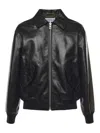 Loewe Hybrid Bomber In Calf Nappa And Cotton In Black