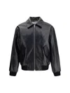 Loewe Hybrid Jacket In Black/khaki Green