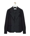 Loewe Wool-blend Hybrid Blazer In Black