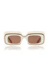 Loewe Woman Sunglass Paulas Ibiza Lw40139u In White