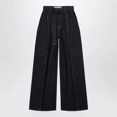 Loewe Indigo Blue Jeans With Belt In Black