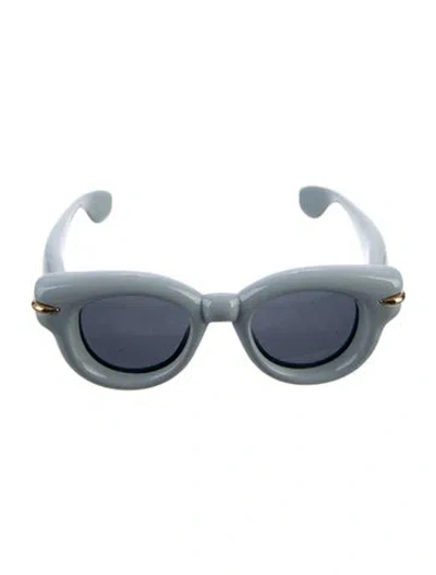 Pre-owned Loewe Inflated Cat-eye Sunglasses In Blue