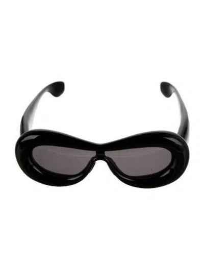 Pre-owned Loewe Inflated Oversize Sunglasses In Black
