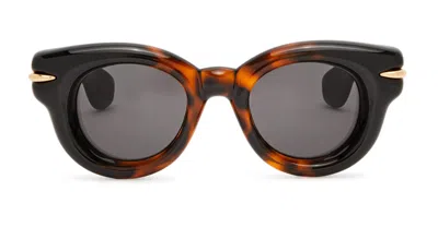 Loewe Inflated Round - Dark Havana Sunglasses