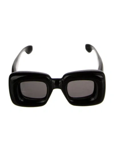 Pre-owned Loewe Inflated Square Sunglasses In Black