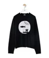 Loewe Inlaid Wool Pullover In Black