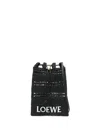 Loewe Drawstring Pocket Crossbody Bag In Raffia