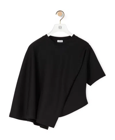 Loewe Irregular T-shirt In Black