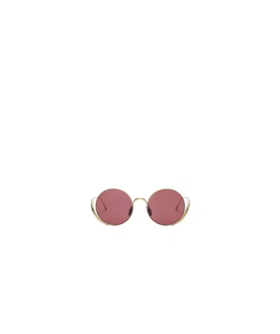 Loewe Round Island Sunglasses In Pink